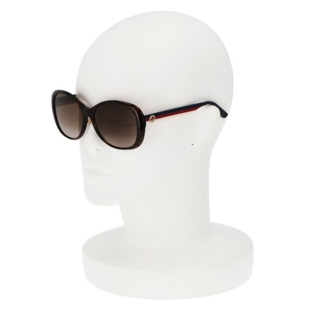 🔥New Gucci GG0849SK Havana Blue Brown Gradient Sunglasses 59-17 W/case - Picture 9 of 17